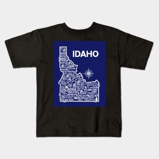 Idaho Map Kids T-Shirt